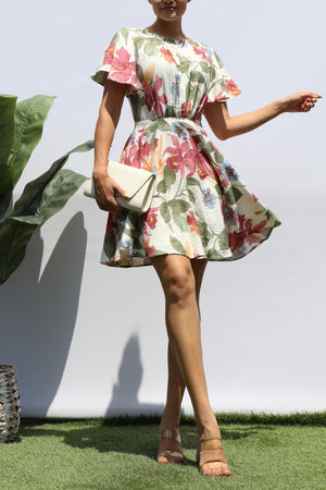 DD8326, PRINTED SWING MINI DRESS