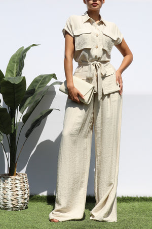 DD8202, POCKET TOP AND PANTS SET