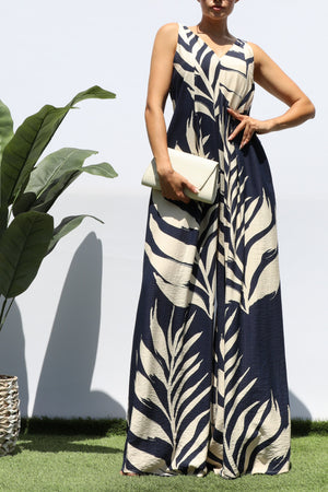 DD7990, LEAF LOOSE FIT JUMPSUIT
