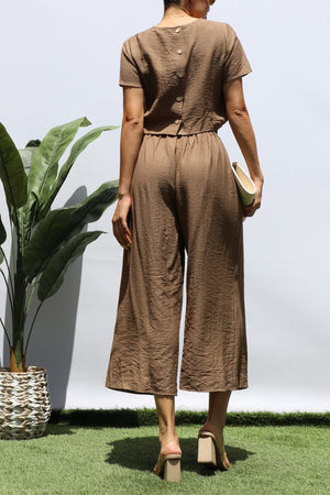 DD8212, LOOSE FIT PINTUCK JUMPSUIT