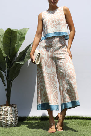 DD8292, PRINTED LOOSE FIT JUMPSUIT