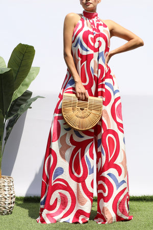 DD8343, PRINTED LOOSE FIT JUMPSUIT