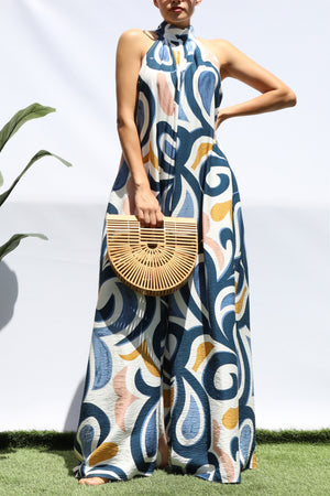 DD8343, PRINTED LOOSE FIT JUMPSUIT