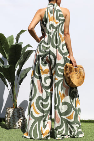 DD8343, PRINTED LOOSE FIT JUMPSUIT