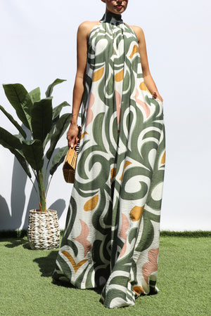 DD8343, PRINTED LOOSE FIT JUMPSUIT