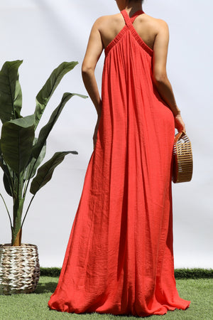 DD8295, LOOSE FIT SUMMER MAXI DRESS