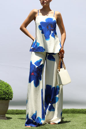 DD8381, FLORAL LOOSE FIT TOP AND PANTS SET