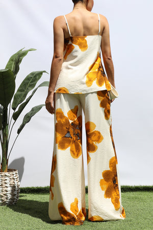 DD8381, FLORAL LOOSE FIT TOP AND PANTS SET