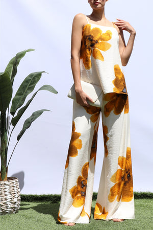 DD8381, FLORAL LOOSE FIT TOP AND PANTS SET