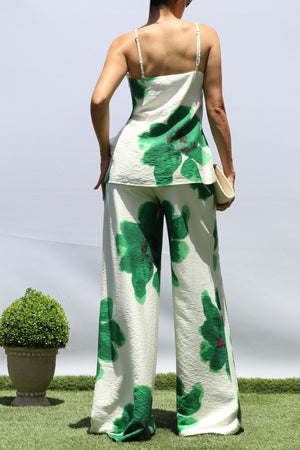 DD8381, FLORAL LOOSE FIT TOP AND PANTS SET