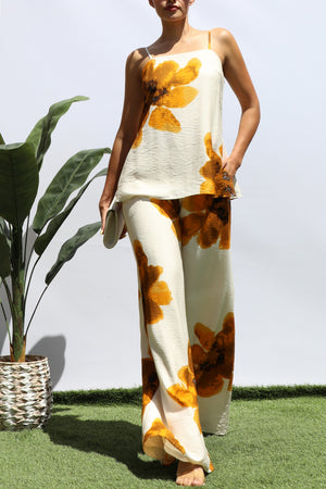 DD8381, FLORAL LOOSE FIT TOP AND PANTS SET