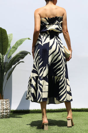 DD8190, LEAF TUBE MIDI DRESS