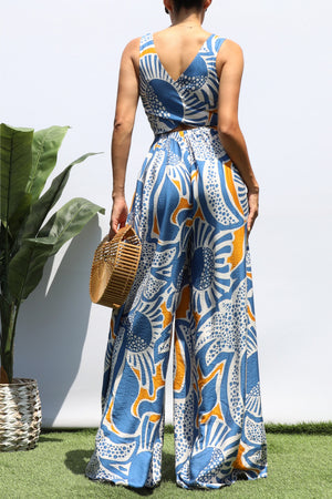 DD8341, PRINTED LOOSE FIT JUMPSUIT