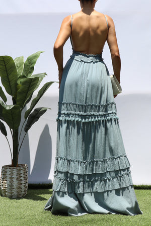 DD8188, OPEN BACK MAXI DRESS
