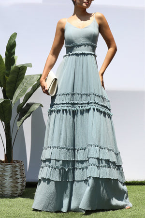 DD8188, OPEN BACK MAXI DRESS