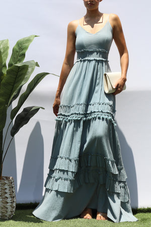 DD8188, OPEN BACK MAXI DRESS