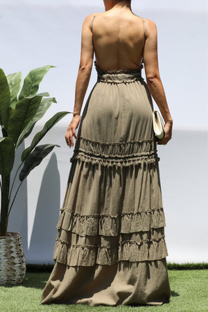 DD8188, OPEN BACK MAXI DRESS