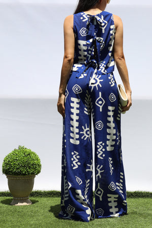 DD8429, PRINTED LOOSE FIT TOP & PANTS SET