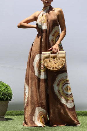 DD8453, PRINTED LOOSE FIT JUMPSUIT