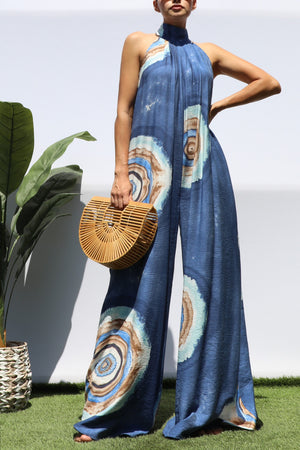 DD8453, PRINTED LOOSE FIT JUMPSUIT