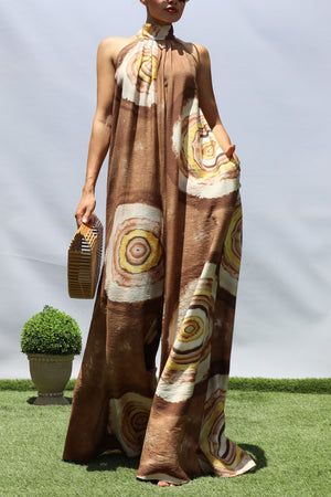 DD8453, PRINTED LOOSE FIT JUMPSUIT