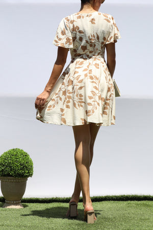 DD8423, PRINTED SWING MINI DRESS