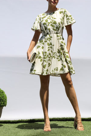 DD8423, PRINTED SWING MINI DRESS