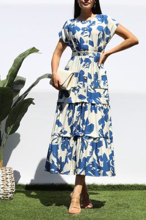 DD8403, POCKET BUTTON DOWN MIDI DRESS