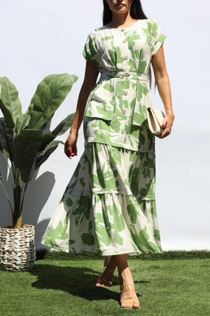 DD8403, POCKET BUTTON DOWN MIDI DRESS