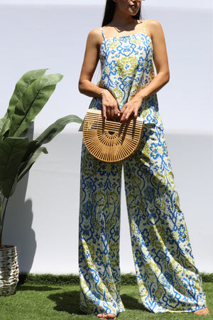 DD8436, PRINTED LOOSE FIT TOP AND PANTS SET