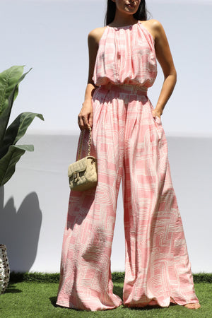 DD8467, PRINTED LOOSE FIT TOP AND PANTS SET