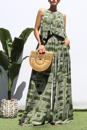 DD8467, PRINTED LOOSE FIT TOP AND PANTS SET