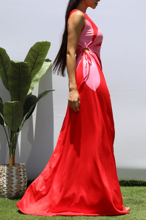 DD8473, PRINTED KNIT MAXI DRESS