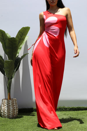 DD8473, PRINTED KNIT MAXI DRESS