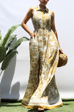 DD8471, PRINTED BUTTON DOWN SHIRT MAXI DRESS