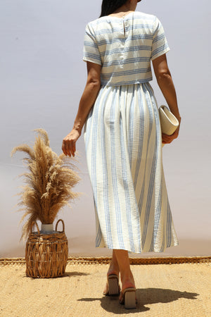 DD8399, STRIPED MIDI DRESS