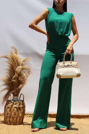 DD8501, Classic Top and Knit Jumpsuit