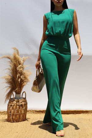 DD8501, Classic Top and Knit Jumpsuit