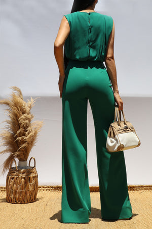 DD8501, Classic Top and Knit Jumpsuit