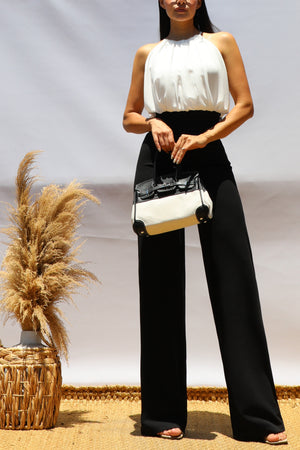 DD8510, Classic Top and Knit Jumpsuit