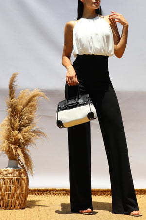 DD8510, Classic Top and Knit Jumpsuit