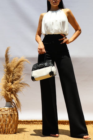 DD8510, Classic Top and Knit Jumpsuit