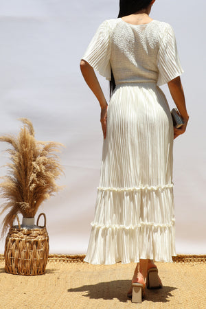 DD7974, Pleated Midi Dress