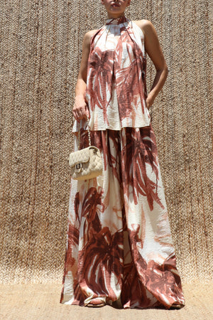 DD8561, Printed Loose Fit Top & Pants Set