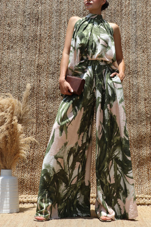DD8561, Printed Loose Fit Top & Pants Set