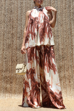 DD8561, Printed Loose Fit Top & Pants Set