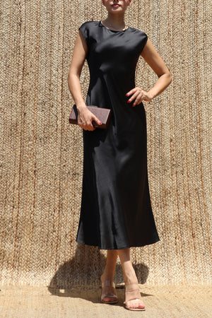 DD8553, Timeless Satin Midi Dress