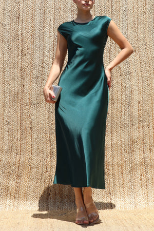 DD8553, Timeless Satin Midi Dress