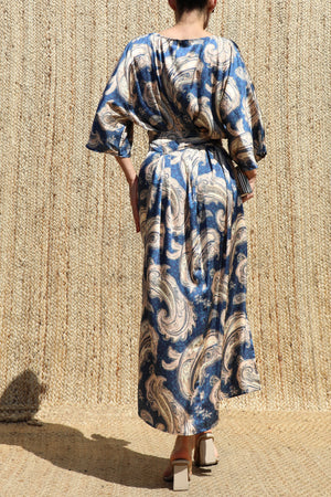 DD8533, Printed Loose Fit Midi Dress