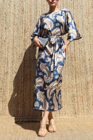 DD8533, Printed Loose Fit Midi Dress